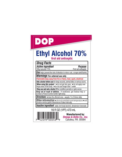 Dop Ethyl Alcohol 70% (Ethyl Alcohol 16oz)